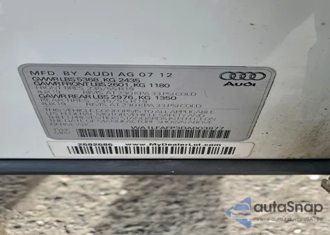 2013 Audi Q5 Premium Plus из США, поврежденный, VIN WA1LFAFP3DA003877